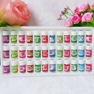 Brand New Water-soluble Oil Essential Oils（3 ml） for Aromatherapy Oil Humidifier Oil with 12 Kinds of Fragrance 36 Bottle Set